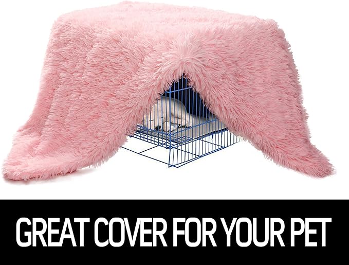 LOCHAS Luxury Fluffy Dog Blanket 30''x40'' Pink