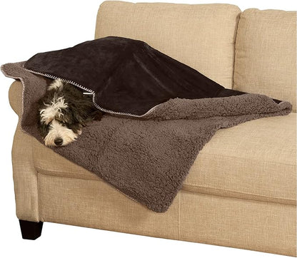 Furhaven Waterproof & Self-Warming Throw Blanket for Dogs & Indoor Cats