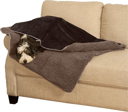 Furhaven Waterproof & Self-Warming Throw Blanket for Dogs & Indoor Cats