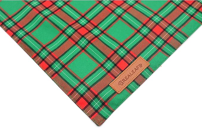 Realeaf Christmas Dog Bandanas 2 Pack