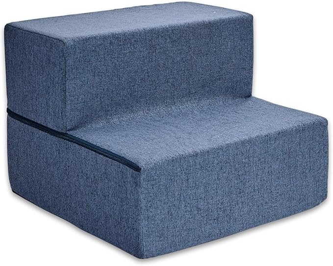 Best Pet Supplies Portable Foldable Foam Pet Stairs/Steps for Couch 2-Step (H: 12")