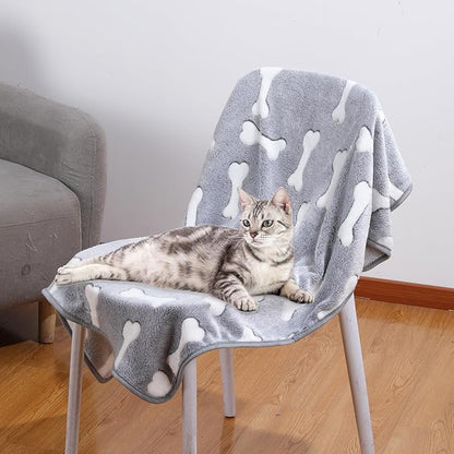 1 Pack 3 Pet Blankets Super Soft Dog 23"x15")