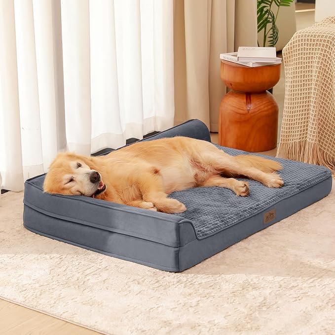 Orthopedic Dog Beds for X-Large Dogs (XL,48" L 32" W 7.5" Th)