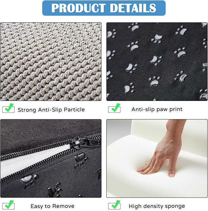 Foam Dog Stairs 5-Step Dog 25" H,