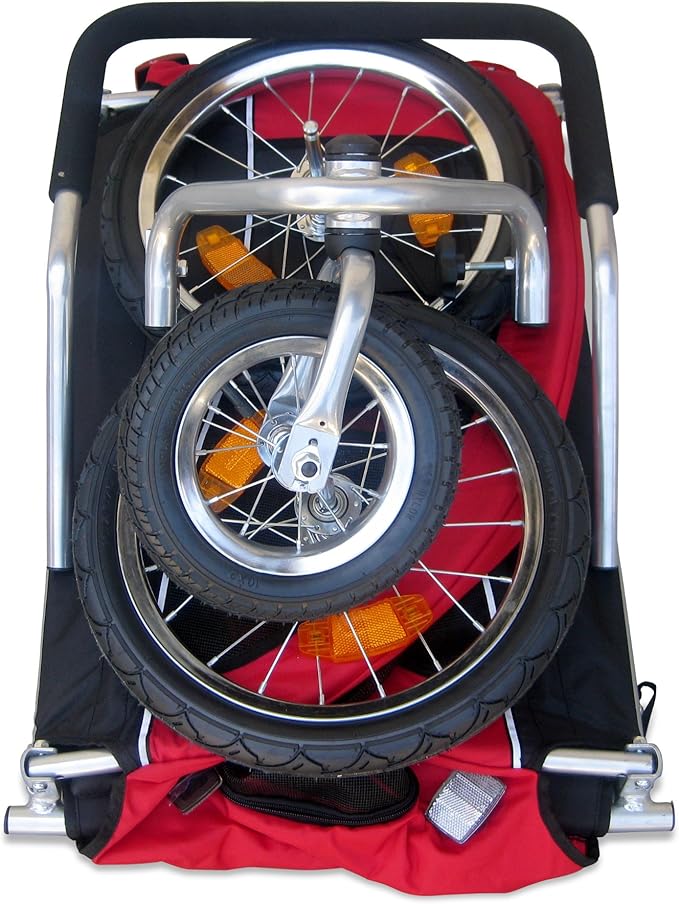 Booyah Medium Dog Stroller & Pet Bike Trailer with Suspension