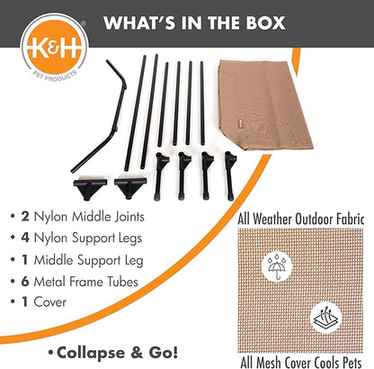 K&H Pet Products Elevated Outdoor Dog Cot Bed