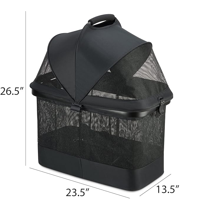 Joovy Pootler 2-in-1 Pet Stroller and Carrier Black