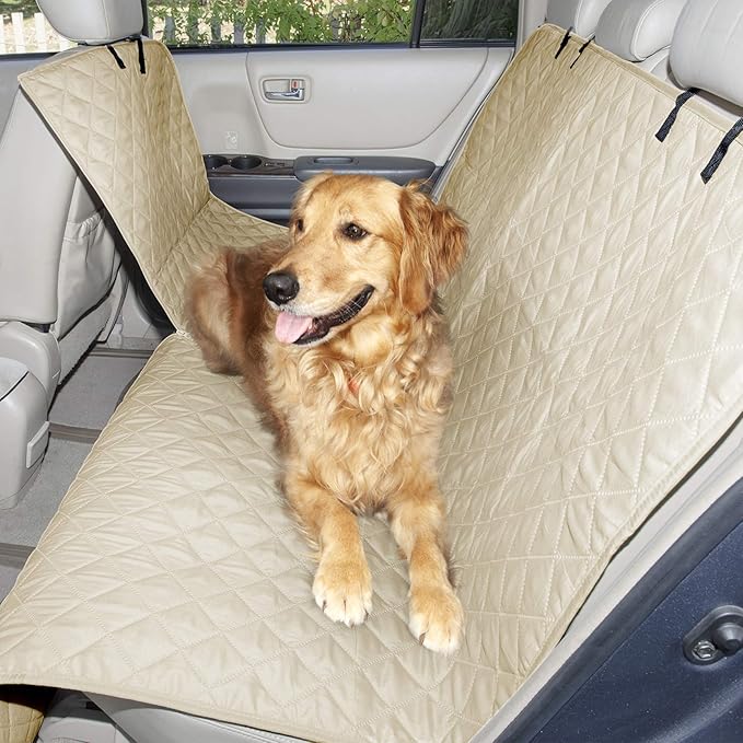 Furhaven Universal Water-Resistant Quilted Hammock-Style Backseat or Cargo Area Protector