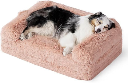 Bedsure Foldable Human Dog Bed for Kids 2 in 1 Calming