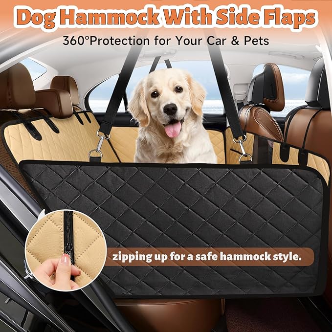 Back Seat Extender for Dogs Window,100% Waterproof