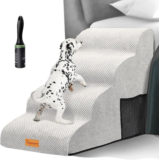 Topmart High Density Foam Dog Steps 4 Tiers