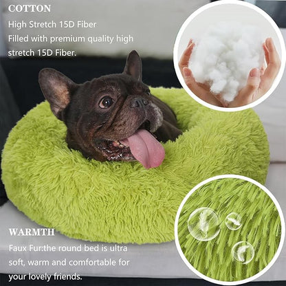 Puppy Bed for Calming Dog 23 Inches Dark 15 lbs