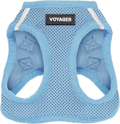 Voyager Step-in Air Dog Harness - All Weather Mesh Step in Vest Harness for Small and Medium Dogs and Cats by Best Pet Supplies - Harness (Baby Blue), XL (Chest: 20.5-23")