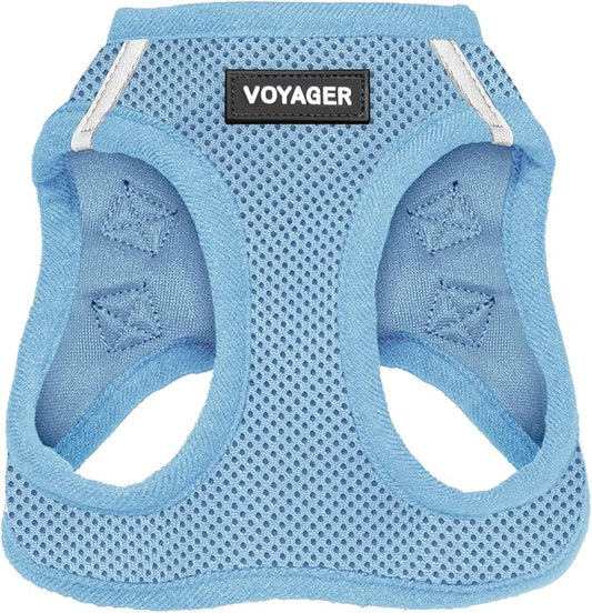 Voyager Step-in Air Dog Harness - All Weather Mesh Step in Vest Harness for Small and Medium Dogs and Cats by Best Pet Supplies - Harness (Baby Blue), XS (Chest: 13-14.5")