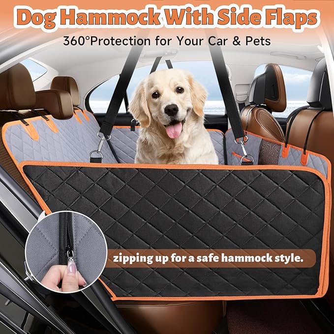 Back Seat Extender for Dogs Window,100% Waterproof