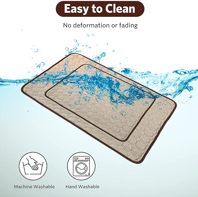 SHEJIZE Dog Cooling Mat 28x40inch/70x100cm, Fabric,