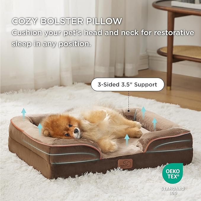 Bedsure Orthopedic Dog Bed for Small Dogs