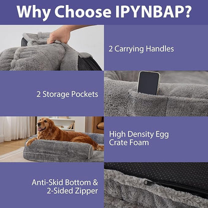 Human Dog Bed for Adult 71" x 46" x 9"