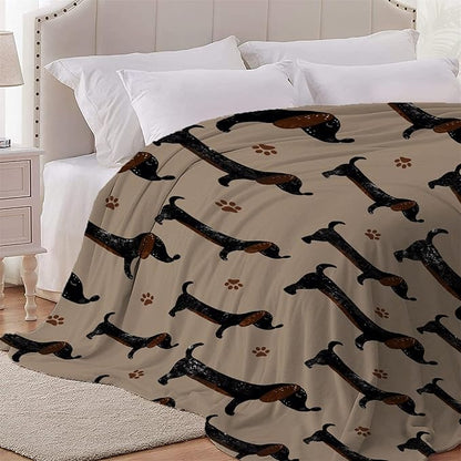 Dachshund Dog Blankets Puppy Blanket 60x50 in