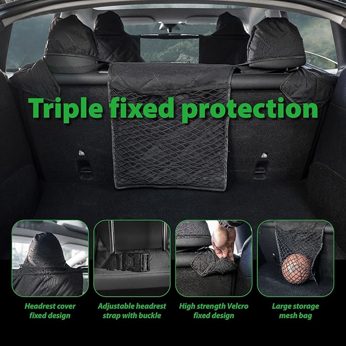 Dog Car Seat Cover for Tesla Model Y 100% Waterproof