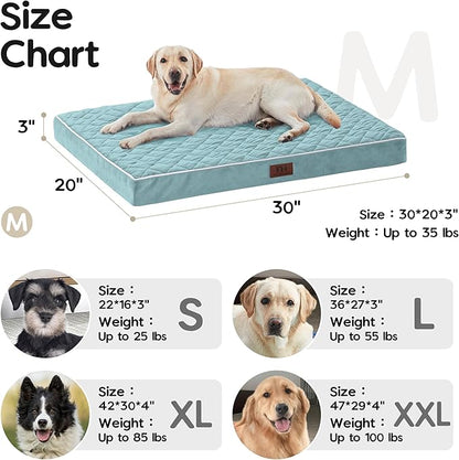 Orthopedic Dog Beds for Medium Large Dogs with Removable Washable Cover 30 inch,
