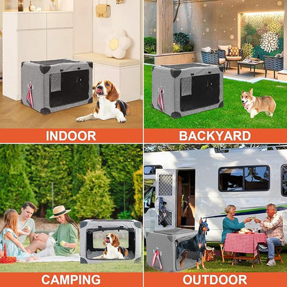 Collapsible Soft Dog Crate 25.6 x 17.7 Inch