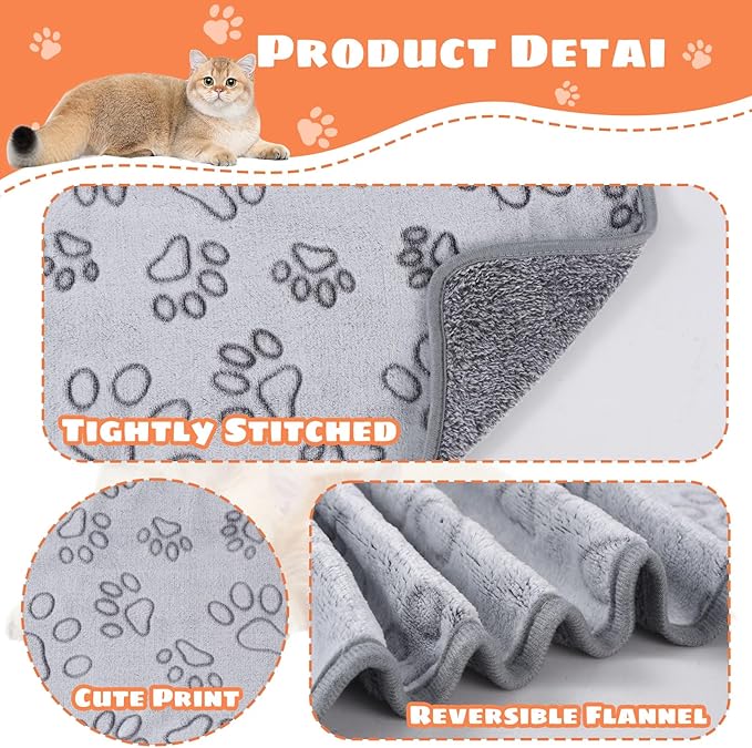 1 Pack 3 Dog Blanket Super Soft Warm Medium(29"x20")