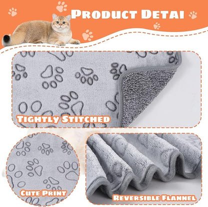 1 Pack 3 Dog Blanket Super Soft Warm Medium(29"x20")