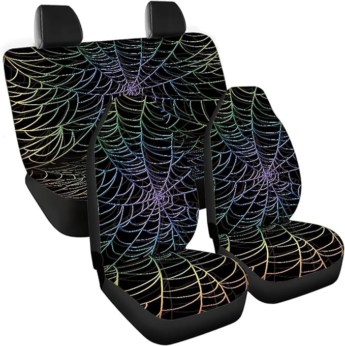 Cobweb Vehicle Seat Covers Set Bucket Seat Covers 4pcs Auto