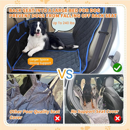 Hard Bottom Car Seat Cover for Dogs