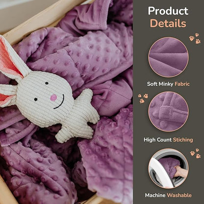 Calming Weighted Dog Blanket for Anxiety Relief