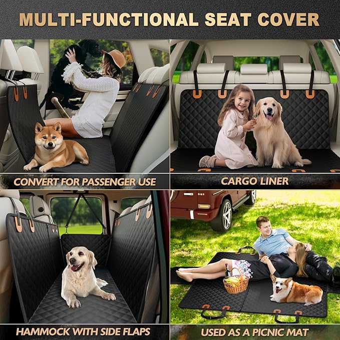 K KNODEL Dog Seat Cover 100% Waterproof