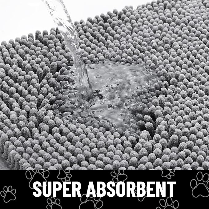 smiry Dog Door Mat for Muddy Paws (47x32 Inches,