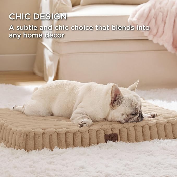 Bedsure Orthopedic Dog Bed for Medium Dogs (30x20, Tuscan