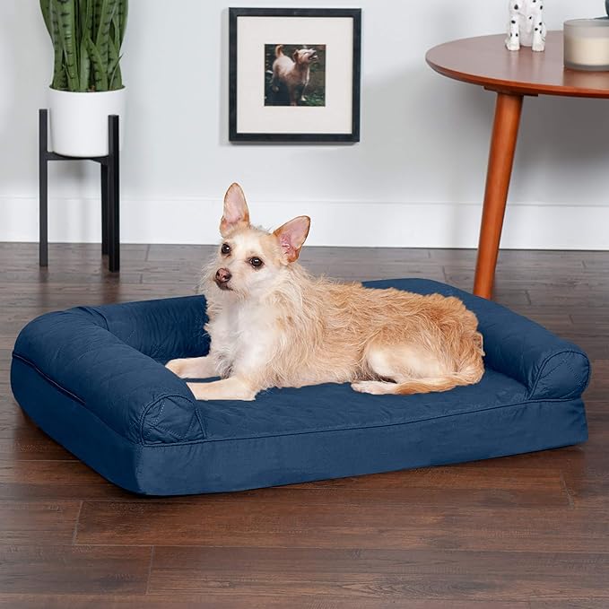 Furhaven Orthopedic Dog Bed for Medium/Small Dogs w/ Removable Bolsters & Washable Cover 35 lbs