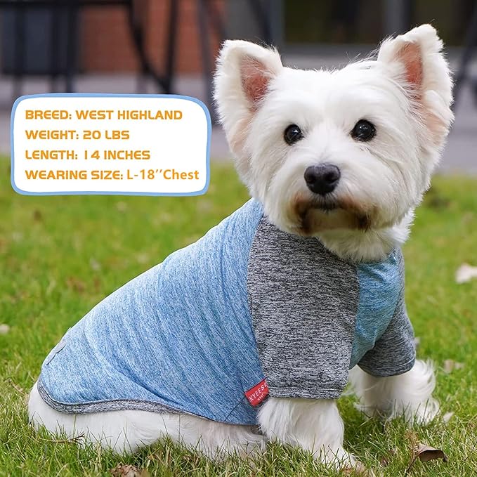 KYEESE 2 Pack Dog Shirts Quick Dry Quick