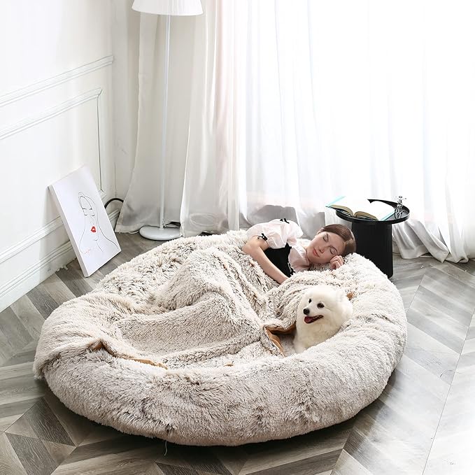 Giant Dog Bed for Human with Matching Blanket 75 * 55 XXXXXXL