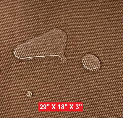 Dogbed4less Memory Foam Platform Dog Bed 29X18X3 Brown