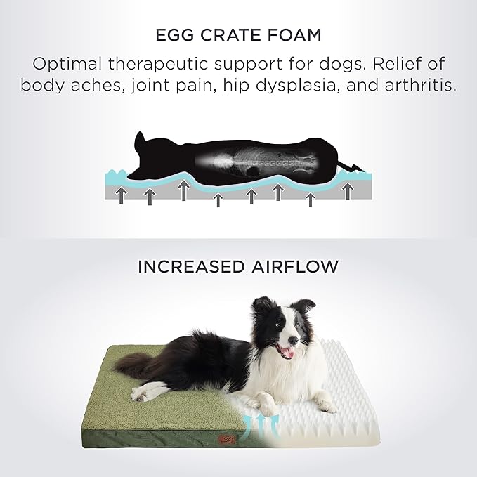 Bedsure Jumbo Dog Bed for Large Dogs 150lbs, Dark