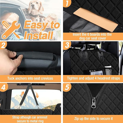 Back Seat Extender for Dogs with Hard Bottom