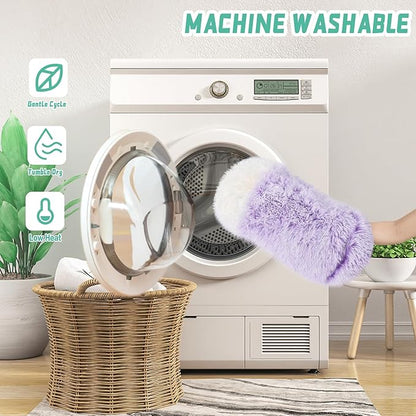 NOYAL Dog Bed Round Hooded Plush Cat Cave