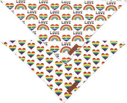 Realeaf Rainbow Dog Bandanas 2 Pack