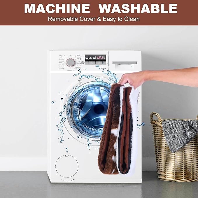 Faux Fur Dog Beds for Large Dogs print,32x24inches)