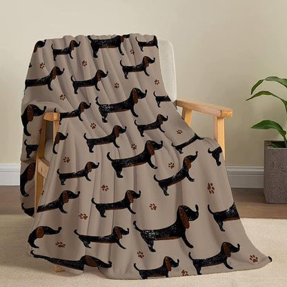 Dachshund Dog Blankets Puppy Blanket 80x60 in