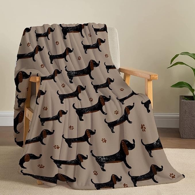 Dachshund Dog Blankets Puppy Blanket 50x40 in