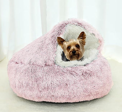 Dog Cave Bed for Small Dogs Cats Pets (20" D,