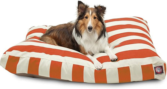 Majestic Pet Rectangle Large Dog Bed Washable – Non Slip Comfy Pet Bed – Dog Crate Bed with Removable Washable Cover – Dog Kennel Bed for Sleeping 44x36x5 Inch