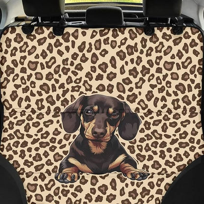 AFPANQZ Leopard Dachshund Car Dog Cat Seat Cover