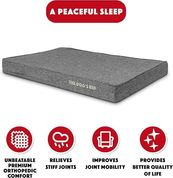 The Dog’s Bed Orthopedic Memory Foam Dog Bed 40x25, Pain