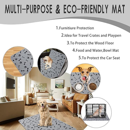 Waterproof Dog Bed Cover - nanbowang Pet Blanket Sofa Couch Furniture Protector for Kids Children Dog Cat, Reversible (30x70 Inch Pack of 1, Grey)